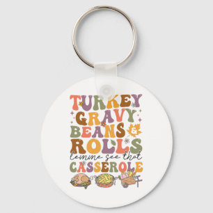 Turkey Gravy Beans And Rolls Let Me See That Cerol Key Ring