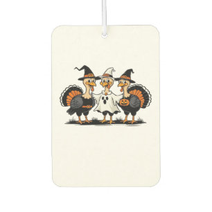 Turkey Halloween Boo, Thanksgiving Turkey, Spooky  Car Air Freshener