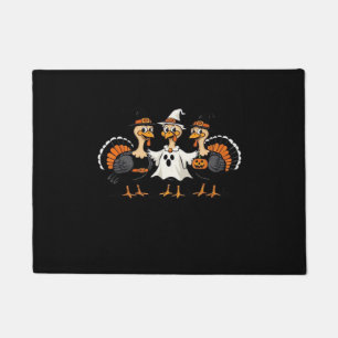 Turkey Halloween Boo, Thanksgiving Turkey, Spooky Doormat