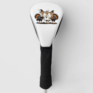 Turkey Halloween Boo, Thanksgiving Turkey, Spooky Golf Head Cover