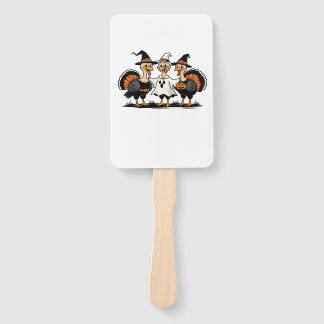 Turkey Halloween Boo, Thanksgiving Turkey, Spooky  Hand Fan