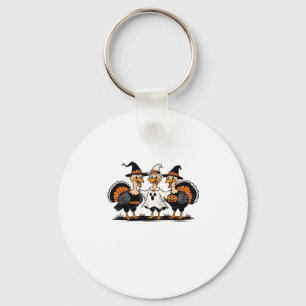 Turkey Halloween Boo, Thanksgiving Turkey, Spooky Key Ring