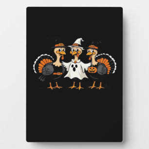 Turkey Halloween Boo, Thanksgiving Turkey, Spooky Plaque