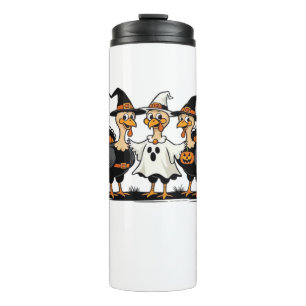 Turkey Halloween Boo, Thanksgiving Turkey, Spooky Thermal Tumbler