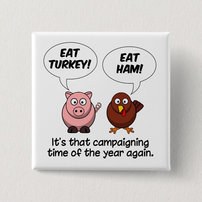 Turkey & Ham button (Front)