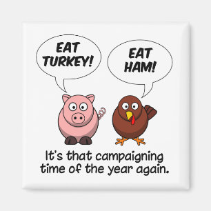 Turkey & Ham magnet