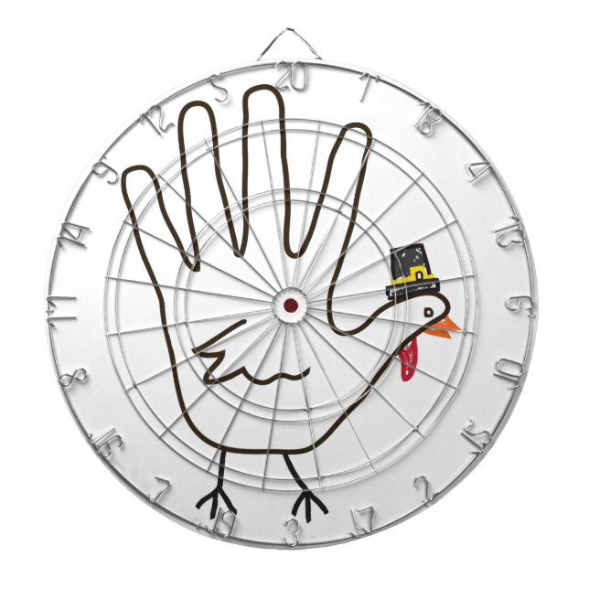 turkey hand dartboard (Front)