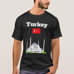 Turkey holiday Souvenir Istanbul Blue Mosque Turki T-Shirt