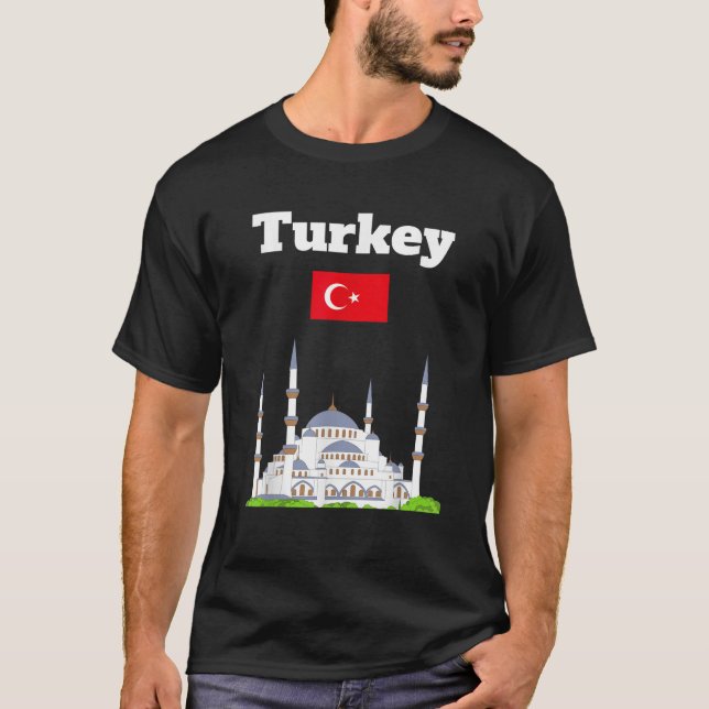 Turkey holiday Souvenir Istanbul Blue Mosque Turki T-Shirt (Front)