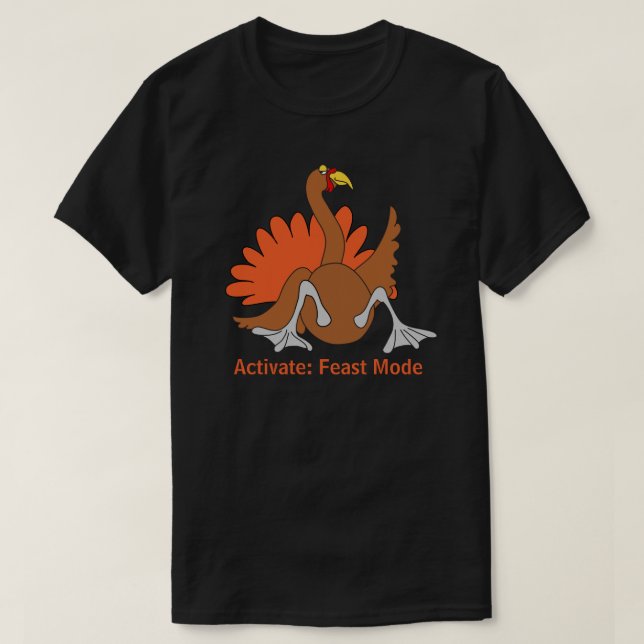 Turkey Humour T-Shirt (Design Front)