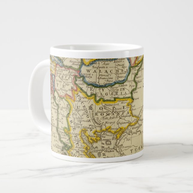 Turkey, Hungary Large Coffee Mug (Front Left)