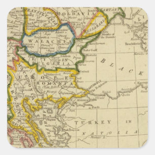 Turkey, Hungary Square Sticker