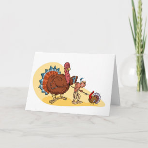 Turkey Hunt Holiday Card