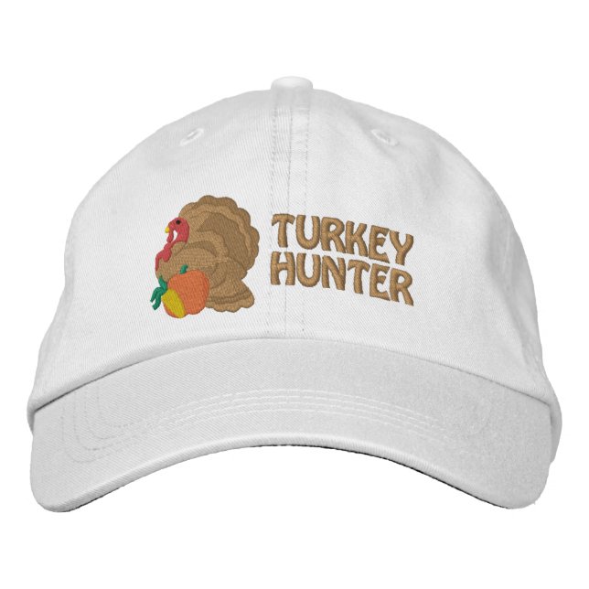 Turkey Hunter Embroidered Cap - Customisable (Front)