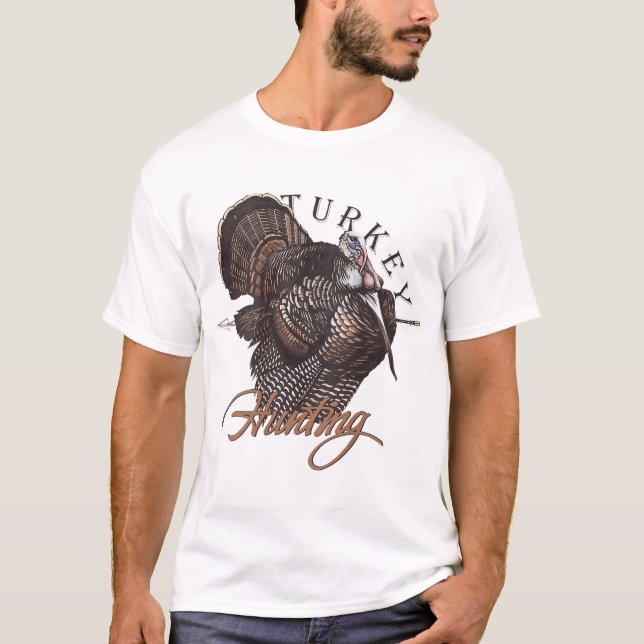 Turkey Hunting  Back T-Shirt (Front)
