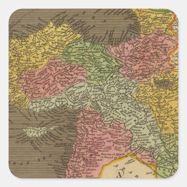 Turkey in Asia 2 Square Sticker (Front)