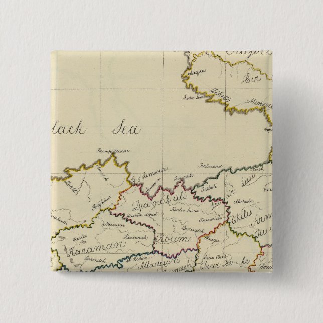 Turkey in Asia 3 15 Cm Square Badge (Front)