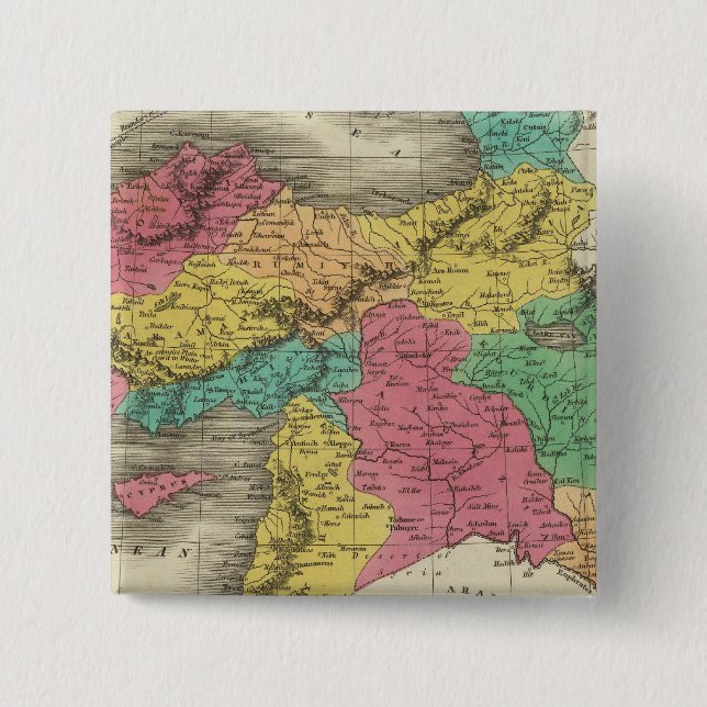 Turkey In Asia 3 15 Cm Square Badge (Front)