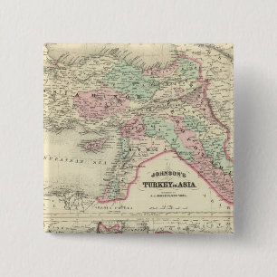 Turkey in Asia, Persia, Arabia, Beloochistan 15 Cm Square Badge