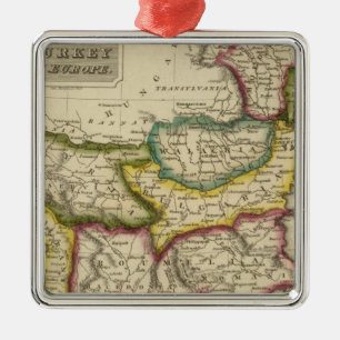 Turkey in Europe 2 Metal Ornament