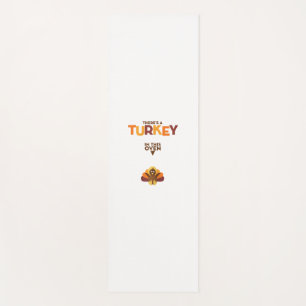 Turkey in Oven - Thanksgiving Pregnancy Announceme Yoga Mat