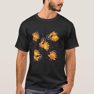Turkey In Space Long Sleeve T Shirt