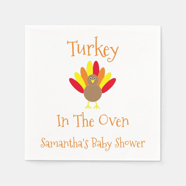 Turkey In The Oven Napkin (Front)