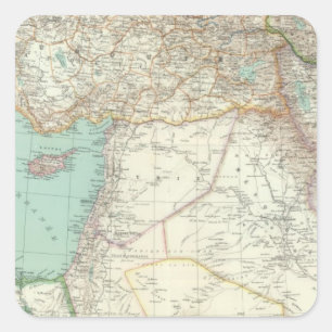 Turkey, Iraq, Asia Square Sticker
