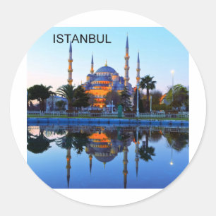 Turkey Istanbul Blue Mosque (St.K) Classic Round Sticker