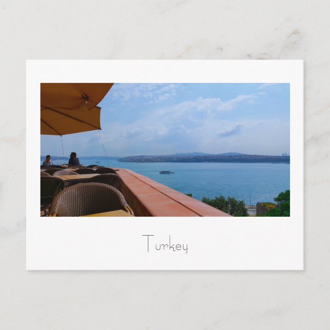 Turkey Istanbul Cityscape The Bosphorus Postcard (Front)