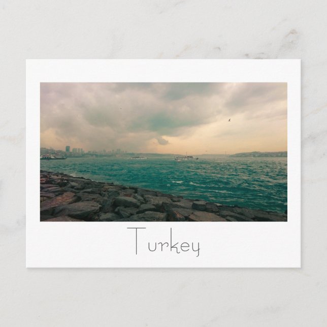 Turkey Istanbul Cityscape The Bosphorus Postcard (Front)