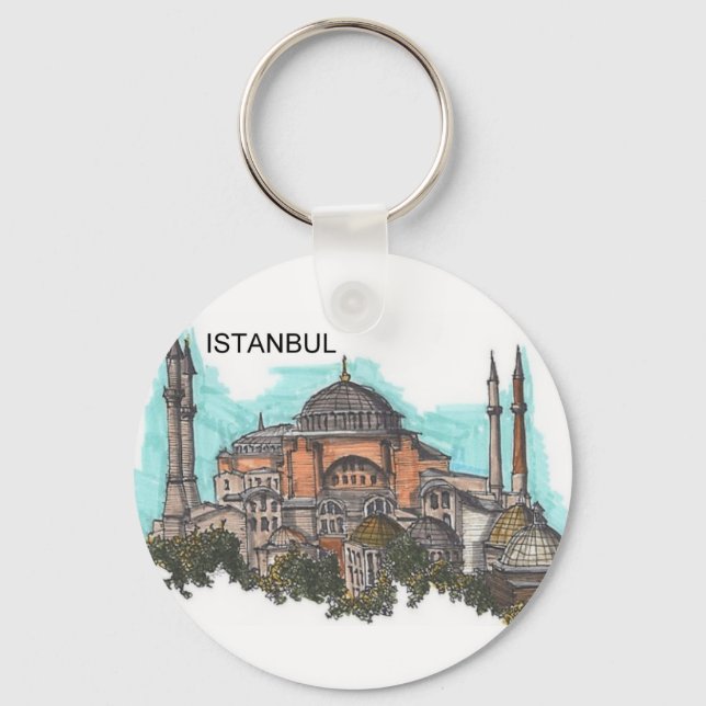 Turkey Istanbul Hagia Sophia (by St.K) Key Ring (Front)