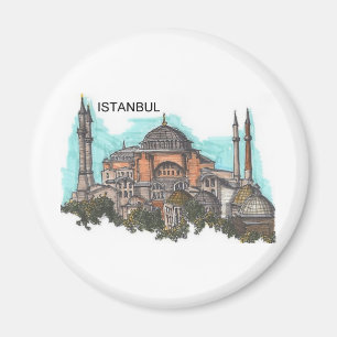 Turkey Istanbul Hagia Sophia (by St.K) Magnet