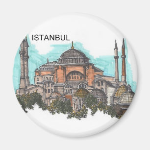 Turkey Istanbul Hagia Sophia (by St.K) Magnet