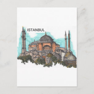 Turkey Istanbul Hagia Sophia (by St.K) Postcard