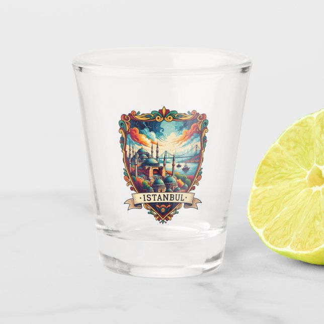 Turkey Istanbul  Shot Glass (Front)