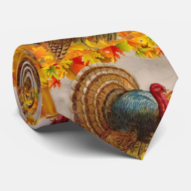 Turkey leaves pumping tie (Rolled)