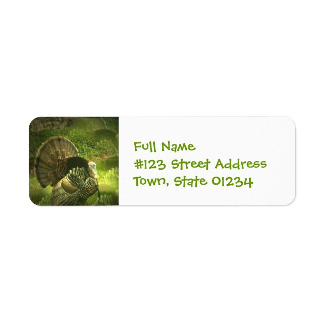 Turkey Mailing Labels (Front)