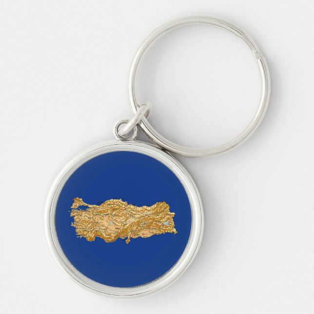 Turkey Map Keychain (Front)