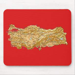 Turkey Map Mousepad
