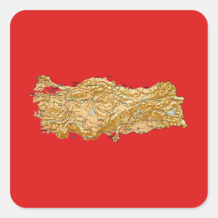 Turkey Map Sticker