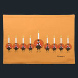 Turkey Menorah Thanksgivukkah Placemat<br><div class="desc">PRLimages is a division of Paintings by Rachel Lowry.</div>