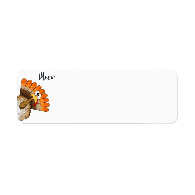 Turkey Meow Address Labels (Front)