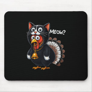 Turkey Meow Funny Thanksgiving Mouse Pad