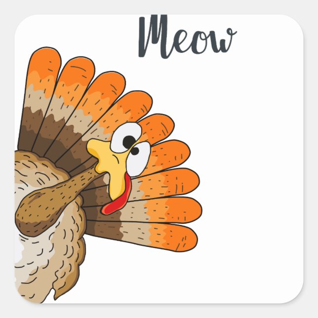 Turkey Meow Stickers (Front)