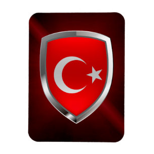 Turkey Metallic Emblem Magnet