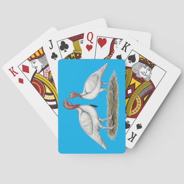 Turkey Mini Whites Playing Cards (Back)
