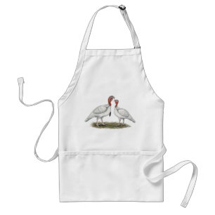 Turkey Mini Whites Standard Apron