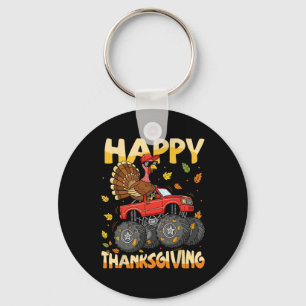 Turkey Monster Truck Thanksgiving Boys Kids Toddle Key Ring