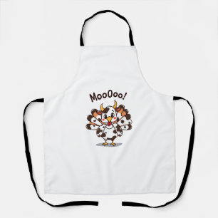 Turkey Moo Cow Costume Cute Thanksgiving Funny Tur Apron